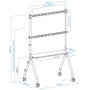 TooQ Soporte de Suelo con Ruedas iLOVE FS20207M-W para TV de 49-80" hasta 50kg Blanco y Haya